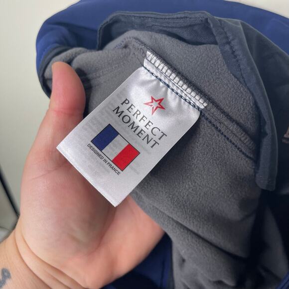 NWT Perfect Moment Navy Blue Aurora Flare Ski Pants sz XL - Picture 2 of 10